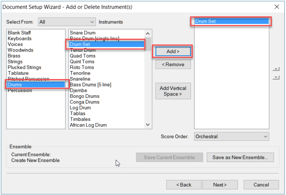 How to write a drum part in finale image